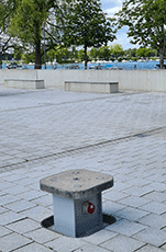 Senkelektrant für Marktplatz